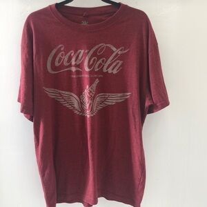 Newport Blue Coca Cola T Shirt Size Large